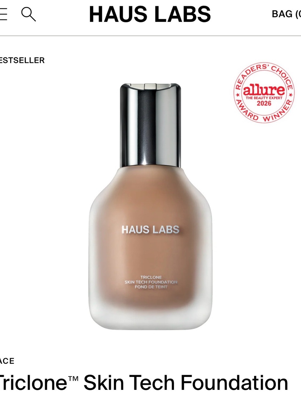 Haus Labs Triclone Skin Tech Foundation